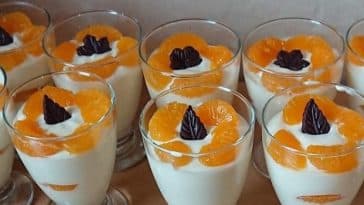 Schnelles Mandarinen – Quark – Dessert