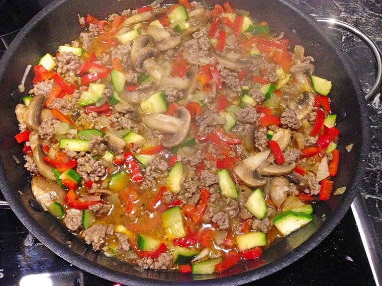 hackfleisch gemuse pfanne
