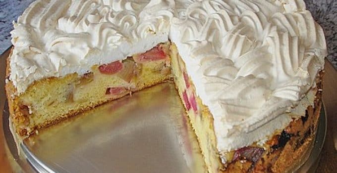 Rhabarber – Baiser – Kuchen