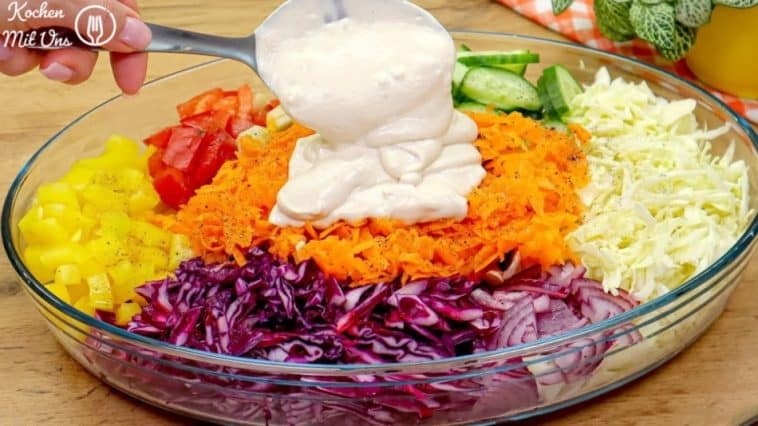 Sommersalat mit Schmand, eine Vitaminbombe