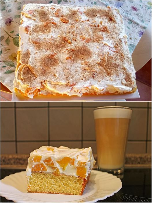 Der Kuchen ist toll! Leicht und frisch: Fantakuchen mit Mandarinen Schmand