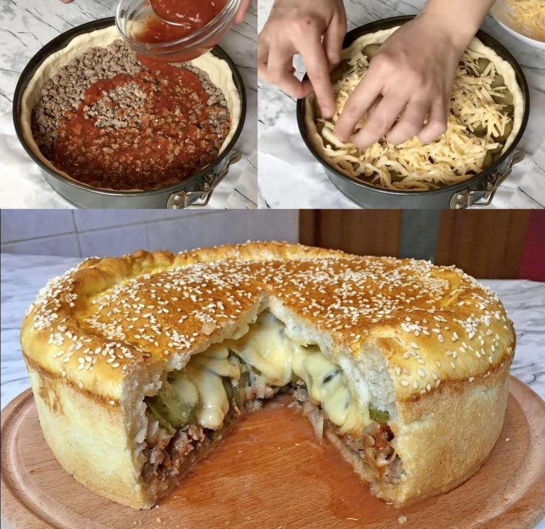 XXL Cheeseburger Kuchen