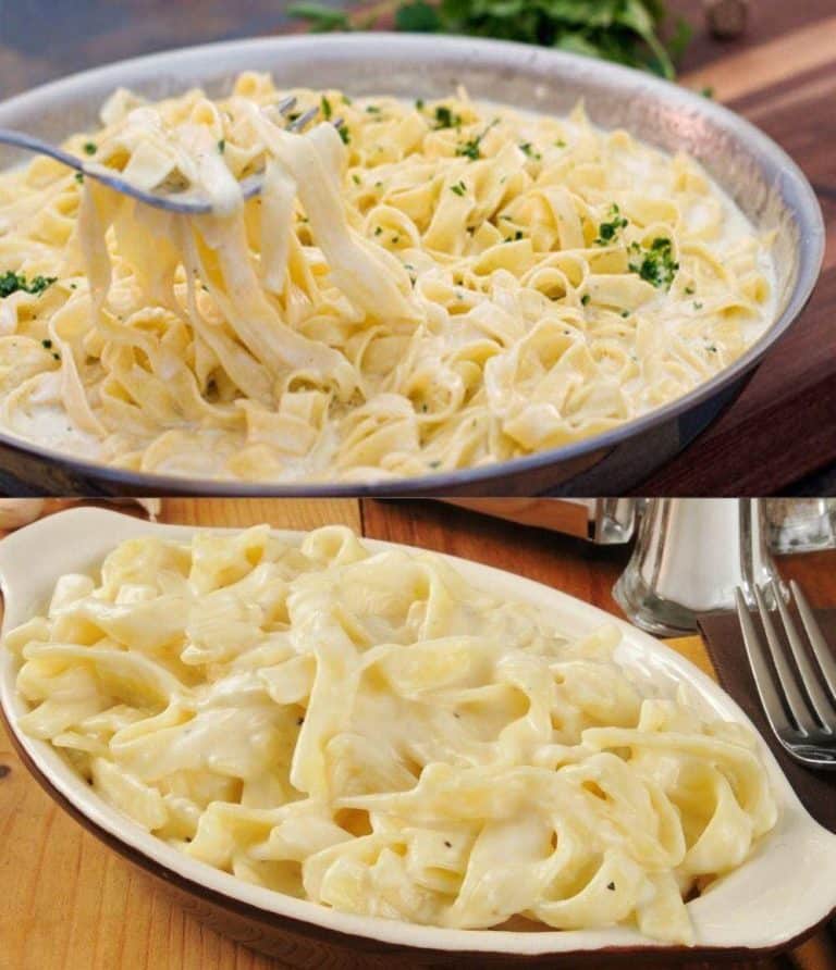 Nudeln in cremiger Knoblauch Käsesauce, blitzschnell zubereitet!