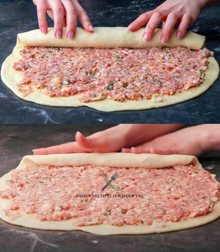 Hack Pizza Rolle in 10 Minuten zubereitet