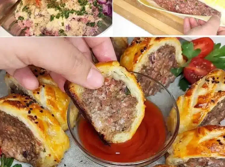 Blätterteigröllchen mit Hackfleisch: Dieses Rezept müssen Sie unbedingt ausprobieren