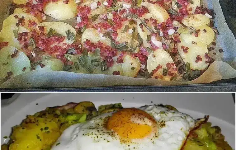 Bratkartoffeln Mit Wurst Und Spiegelei Rezept