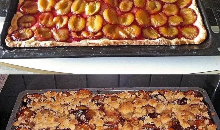 Schneller Pflaumenkuchen vom Blech