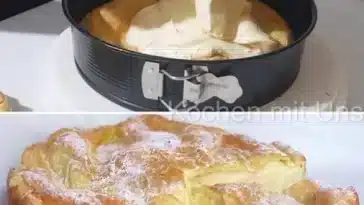 Windbeutelkuchen, so cemig dass er auf der Zunge zergeht