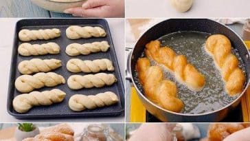 Rezept für gedrehte Donuts