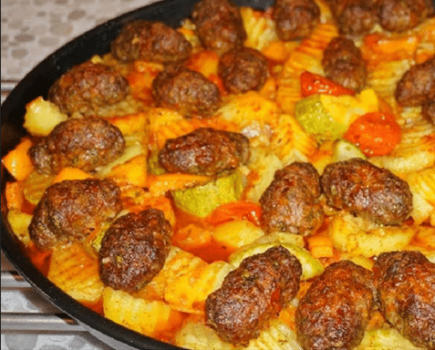 Frikadellen Kebab aus dem Ofen