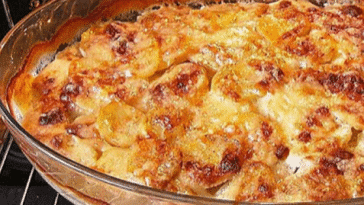 Kartoffelgratin mit Schmelzkäse