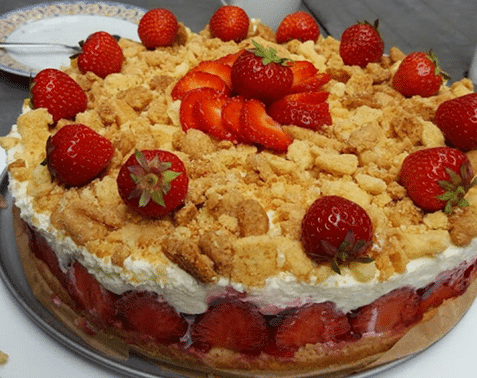 Erdbeerstreuselkuchen