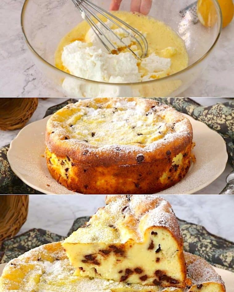 Magischer Ricotta-Kuchen, das einfache und glutenfreie Rezept