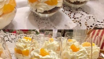 Weihnachtliches Mandarinen Dessert mit 3 Zutaten