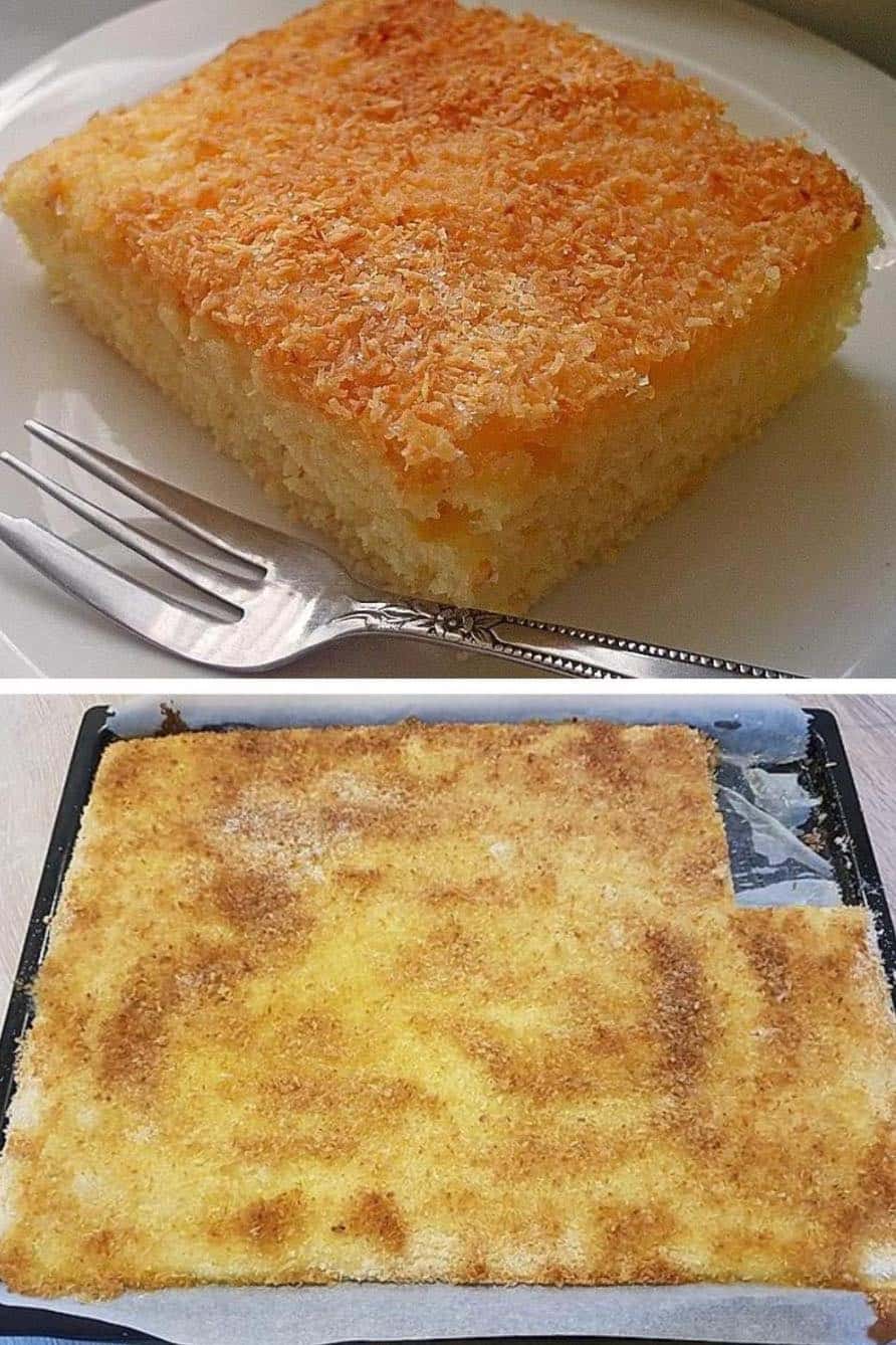 Omas saftiger Blitz Buttermilch Kokos Kuchen, MEGA LECKER