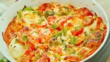 Auflauf mit Rinderhack, Zucchini und Paprika – Low-Carb