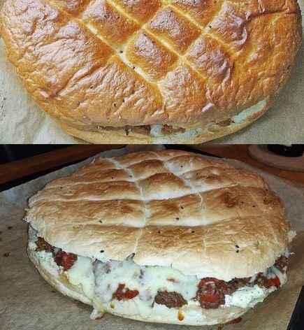 Das konnte ich täglich essen! - Fladenbrot mit Hackfleisch aus dem Backofen