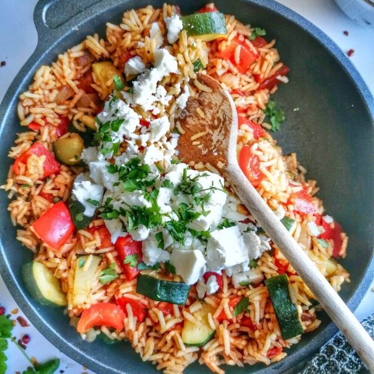 Gemüse-Reispfanne – Bunt, gesund und lecker!