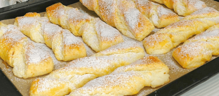 Blätterteig Stangerl mit Vanillepudding, schmecken Gigantisch!