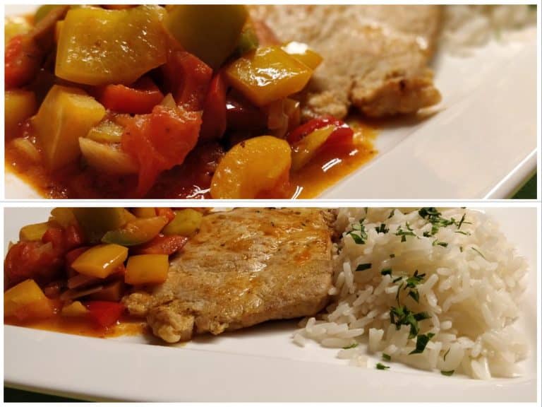 BURGENLÄNDISCHES PUSZTASCHNITZEL MIT LETSCHO