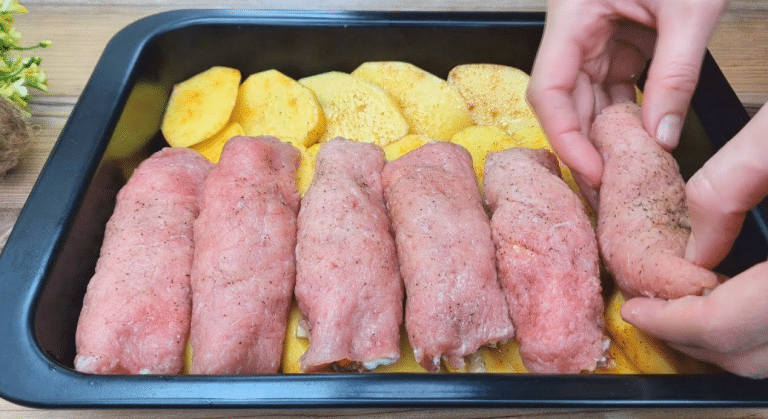 Hähnchen Käse Röllchen die jeder liebt mit nur 4 Zutaten!