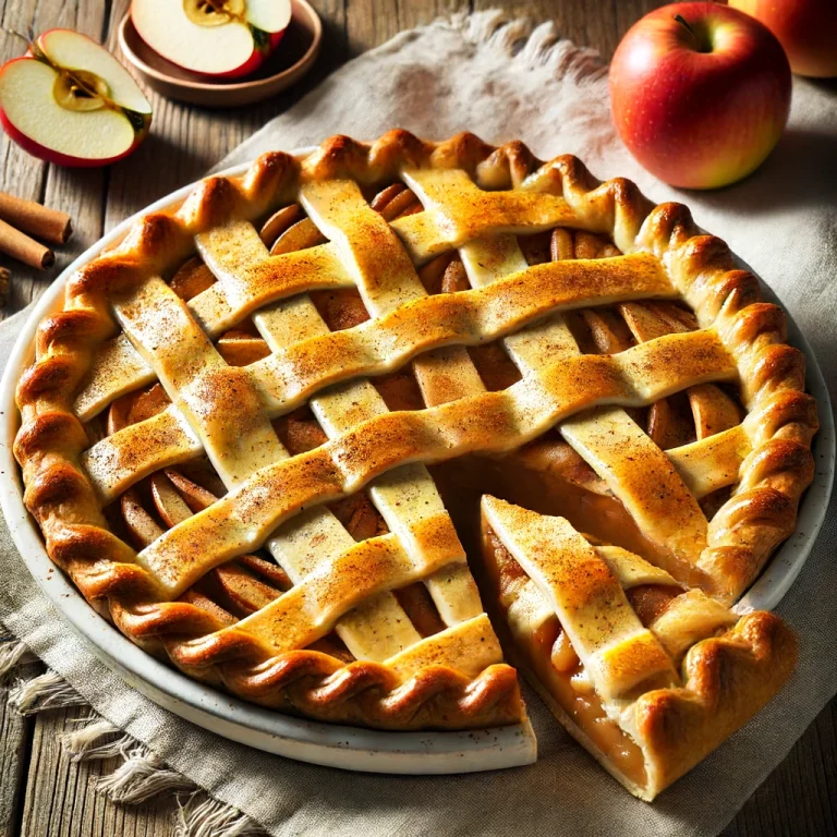 Gedeckter Apfelkuchen