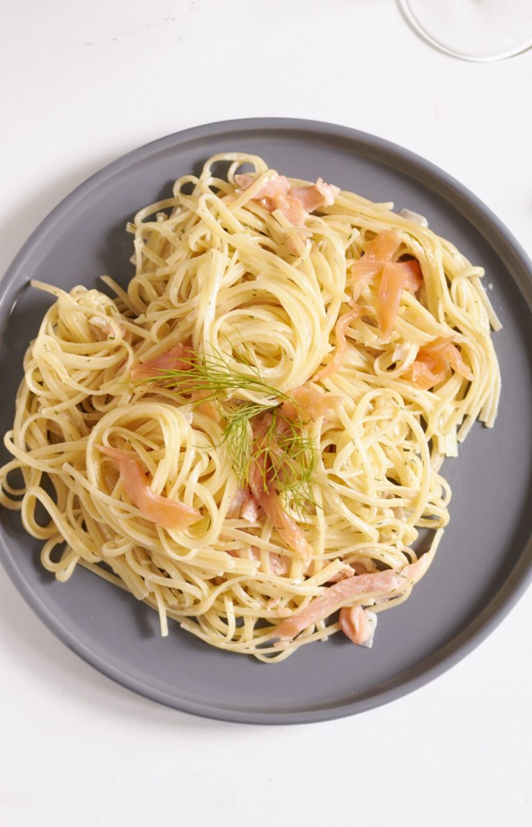 Pasta mit Räucherlachs