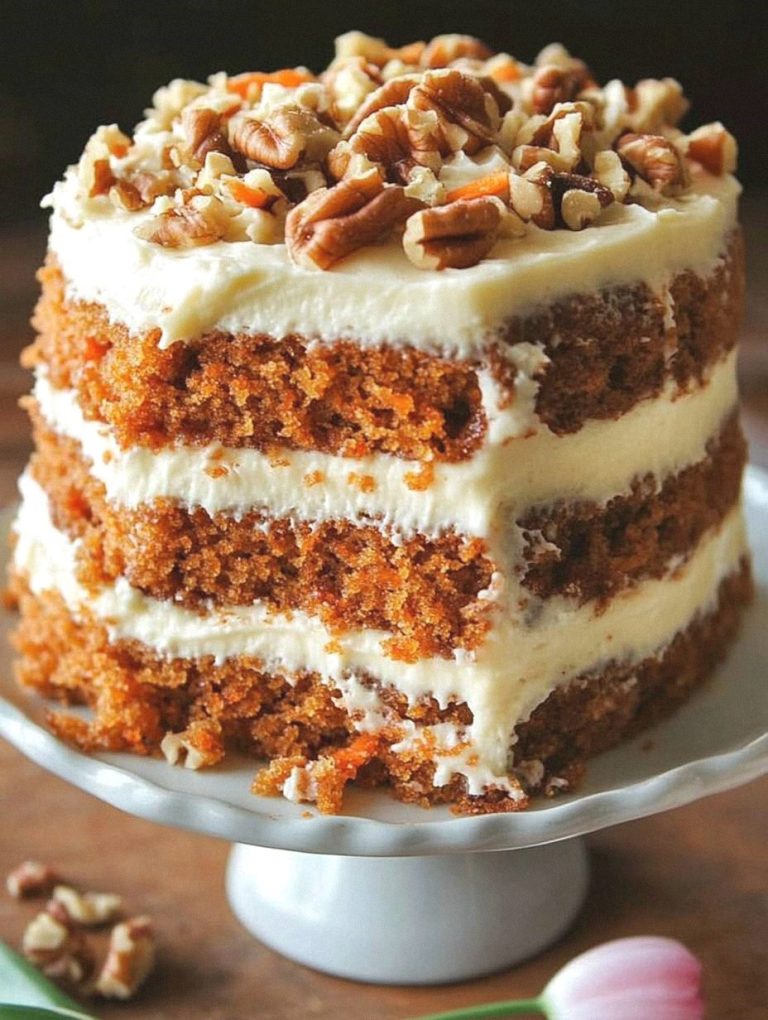 Tauchen Sie ein ins Dessert-Paradies mit diesem unwiderstehlichen Karottenkuchen!