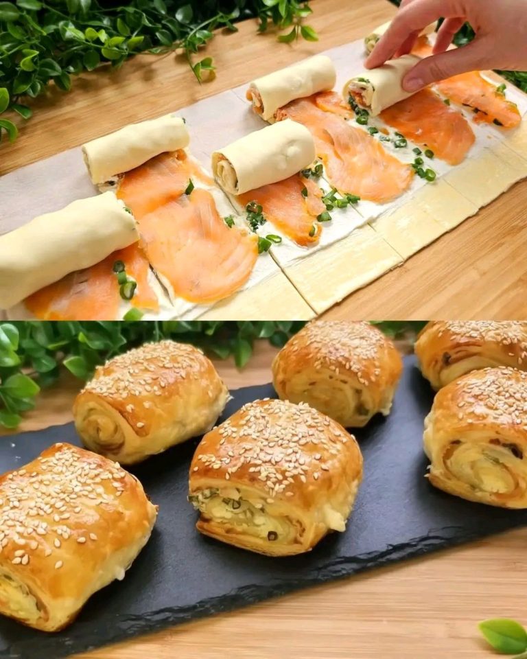 Räucherlachsröllchen im Blätterteig: Ein Gourmet-Genuss