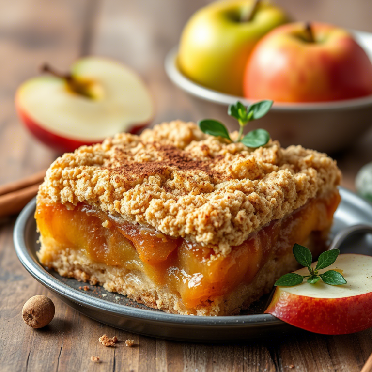 Veganer Streuselkuchen mit Apfel & Zimt – Saftig, knusprig & 100% pflanzlich!