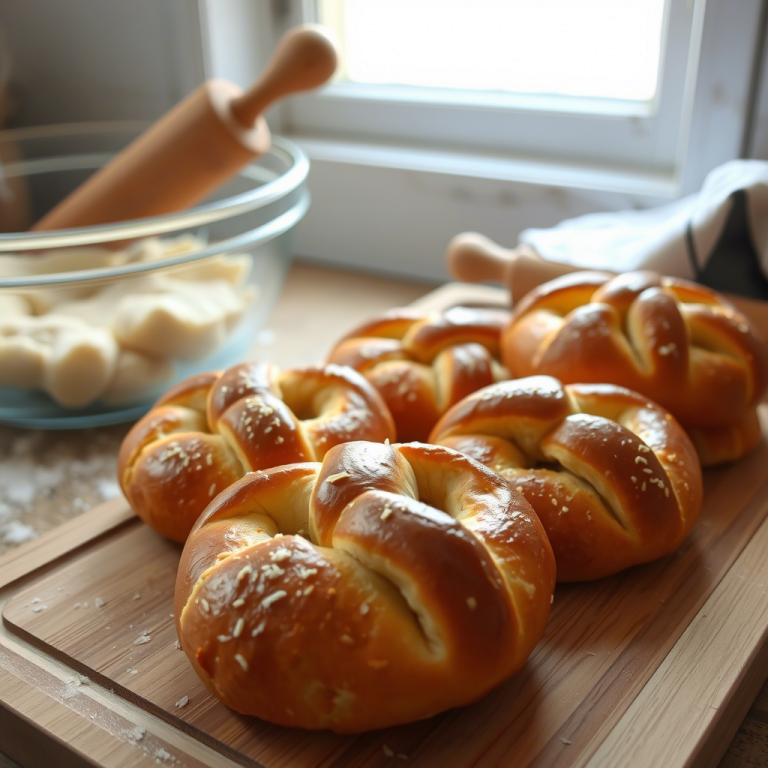 Knusprige Laugenbrötchen selber backen – Einfaches Original-Rezept