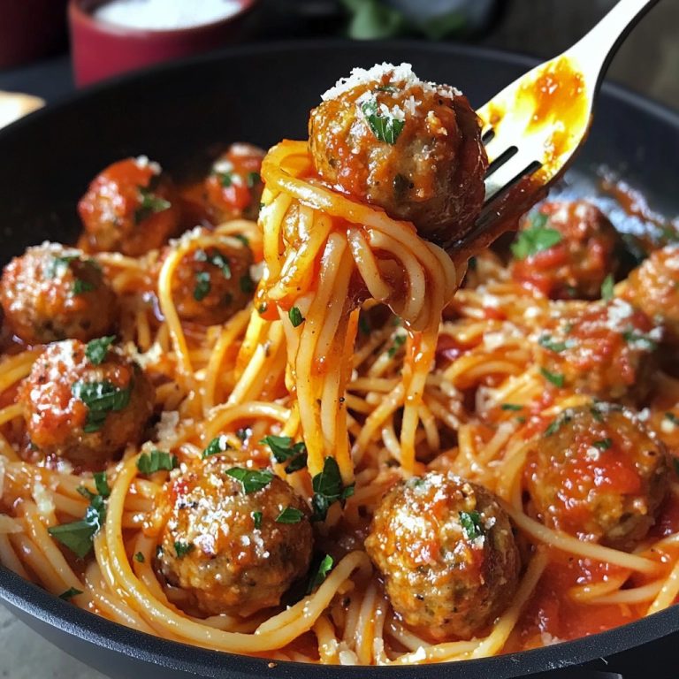  Klassische Spaghetti mit selbstgemachten Fleischbällchen – Italienischer Komfort vom Feinsten!