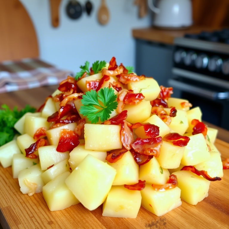 🥔 Bayerischer Kartoffelsalat (ohne Mayo) – Original Rezept wie von Oma!