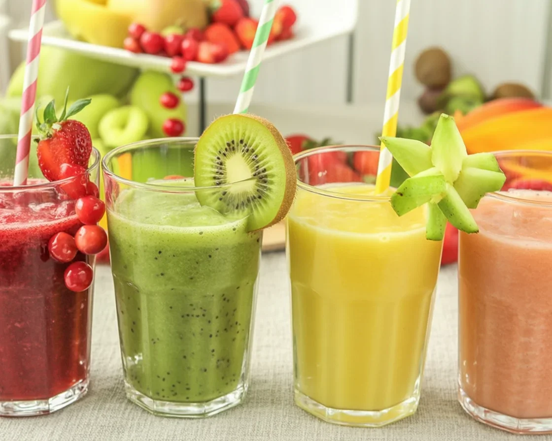 Vielfältige Smoothie Rezepte mit frischen Zutaten und gesunden Vitaminen.