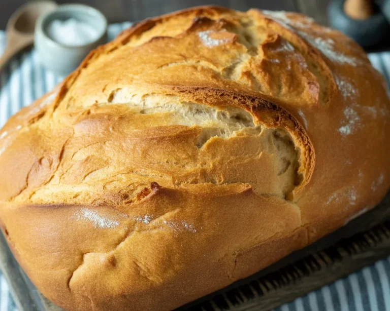 Einfaches Rezept für selbstgebackenes Brot, frisch und knusprig aus dem Ofen.