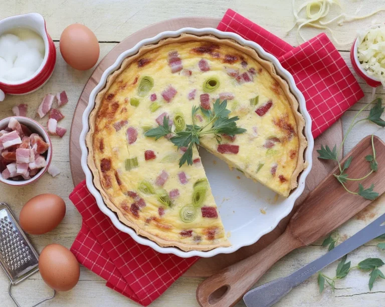 Leckere Quiche mit selbstgemachtem Mürbeteig und verschiedenen Füllungen.