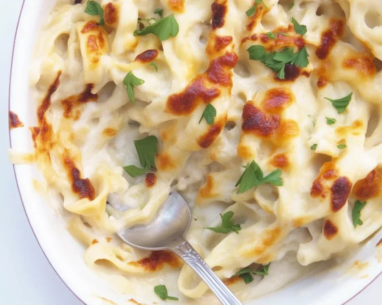 Käsespätzle mit Käse und Röstzwiebeln, ein traditionelles deutsches Gericht