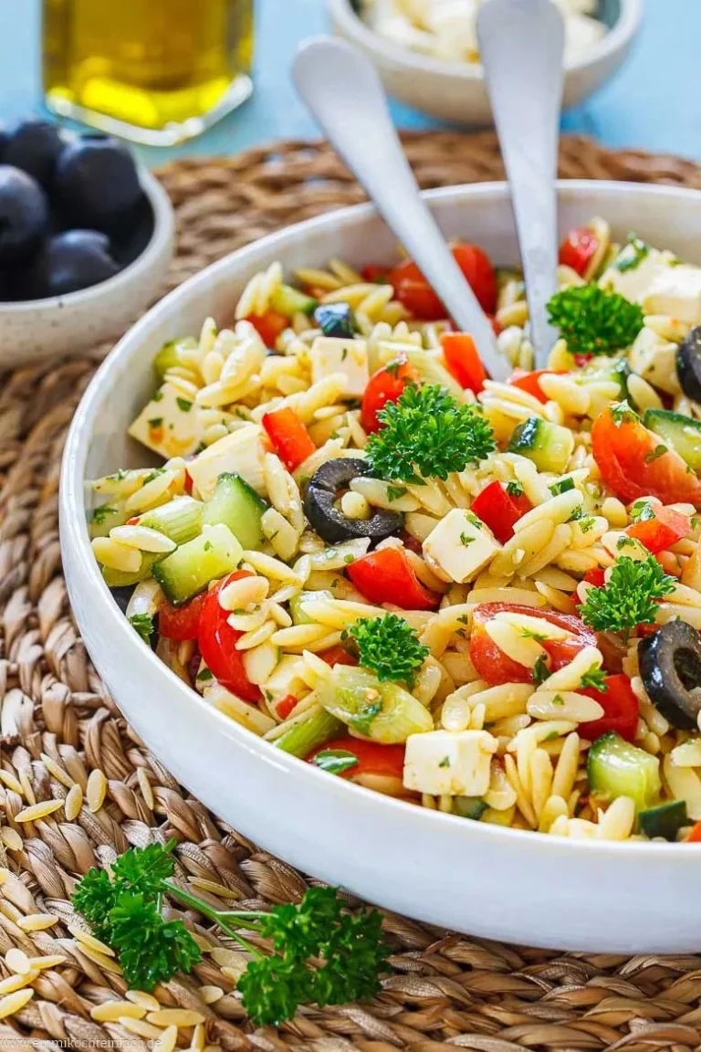Kritharaki-Salat, schnell und einfach zubereitet, gesundes Rezept