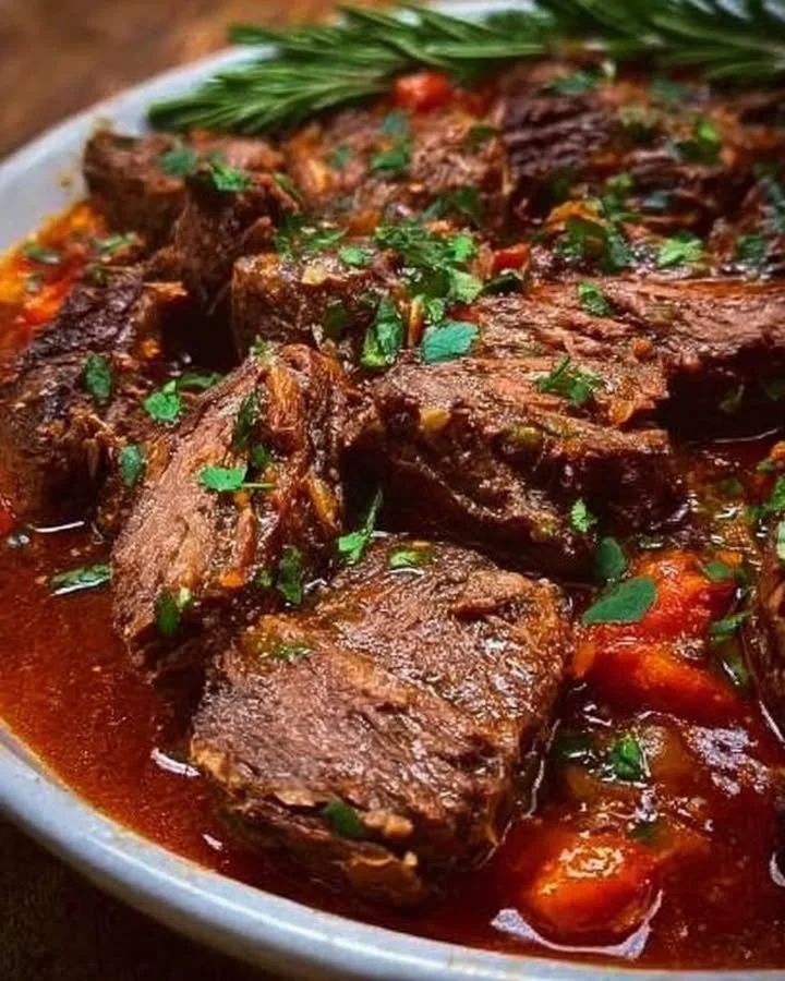 Ein schmackhaftes langsam gegartes Gericht für ein perfektes Familienessen.