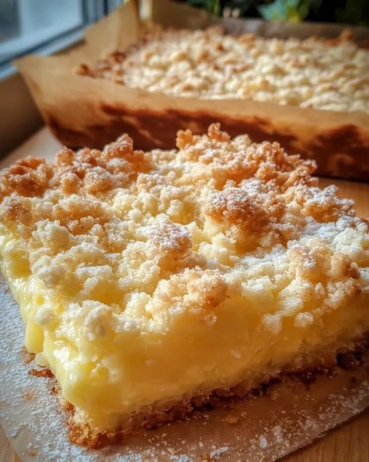 Perfekter Vanillepudding-Streuselkuchen mit Streusel-Topping