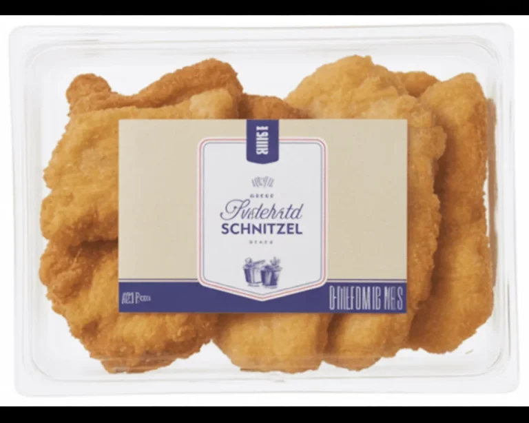 Überbackene Partyschnitzel aus dem Ofen mit Käse und Gewürzen auf einem Blech