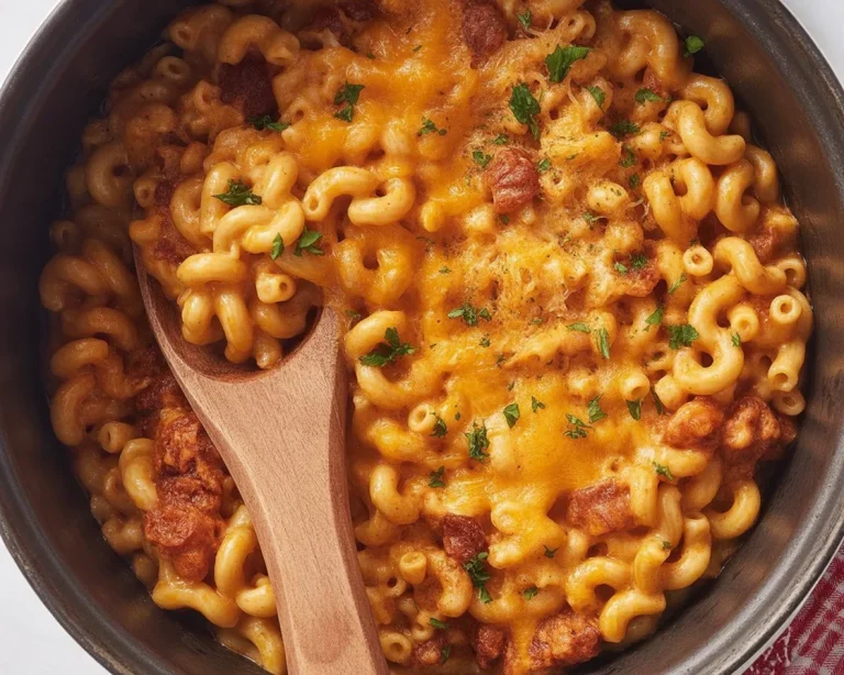 Einfaches One-Pot Pasta Gericht mit frischen Zutaten in nur 20 Minuten zubereitet.