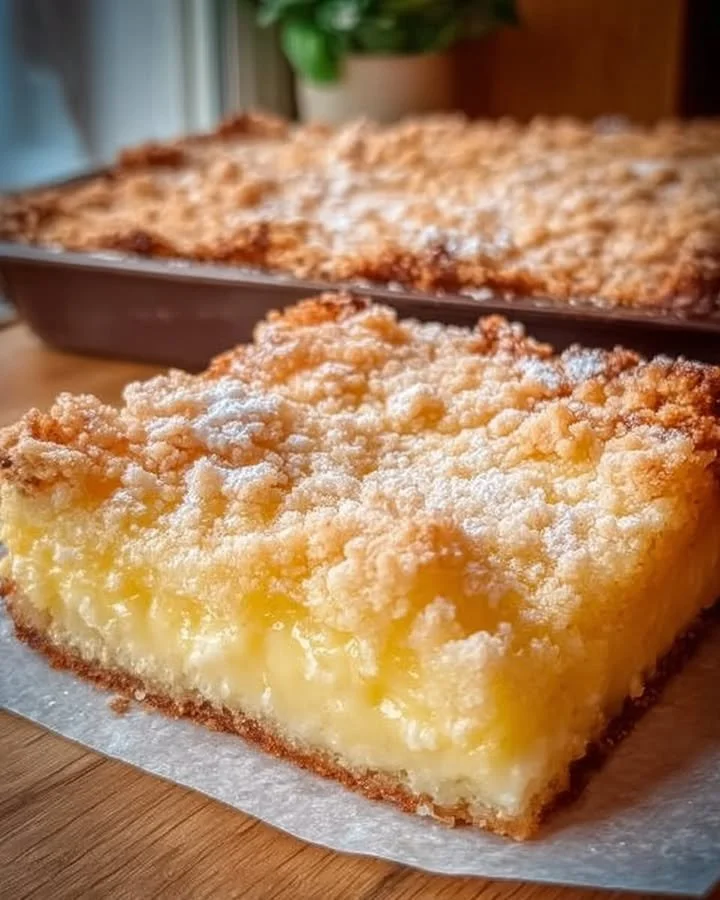 Vanillepudding Streuselkuchen mit Streusel und Vanille-Aroma