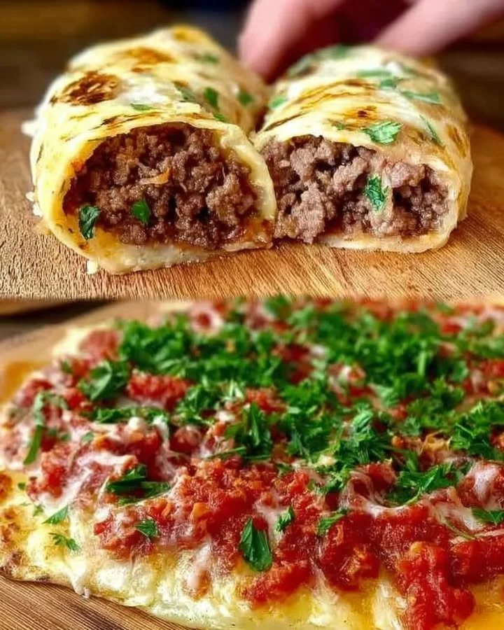 Leckere Tortilla-Hit mit frischen Zutaten auf einem Tisch serviert