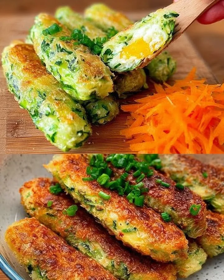 Knusprige Zucchini-Stäbchen, frisch zubereitet für einen gesunden Snack