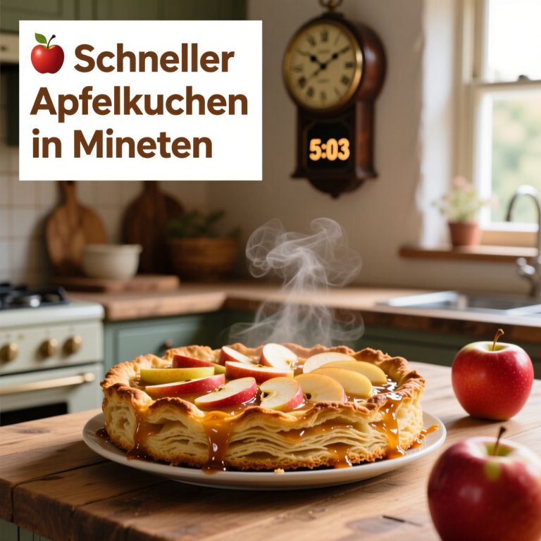 🍏 Schneller Apfelkuchen in Minuten