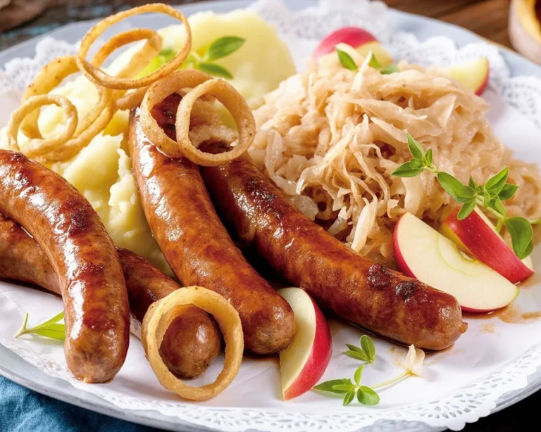 Bayerische Spezialitäten: Krustenbraten, Leberkäse und traditionelle Rezepte.