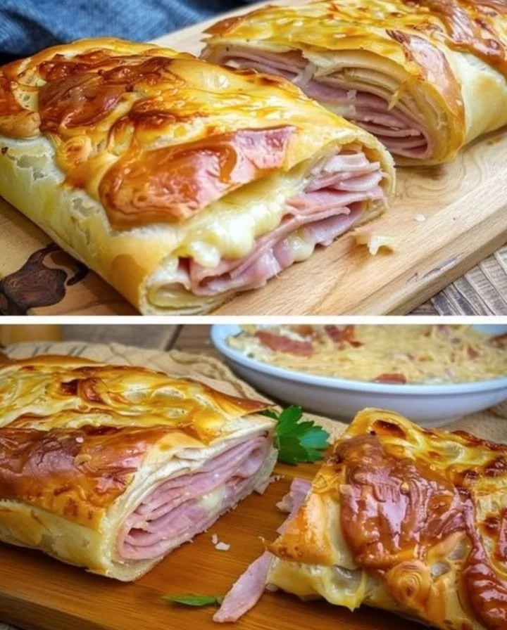 Ein köstlicher Blitz-Strudel mit einer Füllung aus Äpfeln und Zimt.
