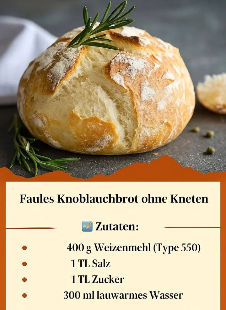 Knuspriges Knoblauchbrot mit frischen Kräutern und goldbrauner Kruste