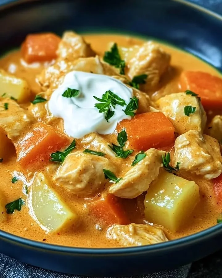 Kohlrabi-Möhren-Hähnchen-Pfanne mit buntem Gemüse